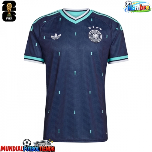 Camiseta Alemania Segunda Equipación Replica Mundial 2026 mangas cortas